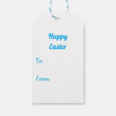 Cute Cartoon Easter Bunny Cadeaulabel (Achterkant)