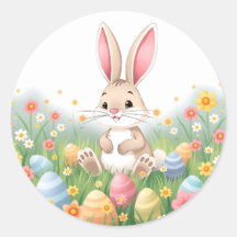 Cute Cartoon Easter Bunny