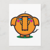 Cute Cartoon Elephant Briefkaart (Voorkant)