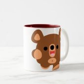 Cute Cartoon Energetic Beer Mok (Voorkant rechts)