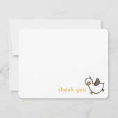 Cute Cartoon Eucks/Ducklings Baby Boy Shower/Birth Bedankkaart (Voorkant)