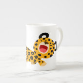 Cute Cartoon Facetious Leopard Bone China Mok (Voorkant rechts)