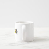 Cute Cartoon Facetious Leopard Espresso Mok (Achterkant)