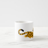 Cute Cartoon Facetious Leopard Espresso Mok (Voorkant)