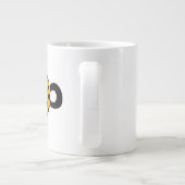 Cute Cartoon Facetious Leopard Jumbo Mok (Achterkant)