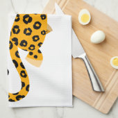 Cute Cartoon Facetious Leopard Kitchen Towel Theedoek (Quarter Fold)