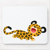 Cute Cartoon Facetious Leopard Mousepad Muismat (Voorkant)