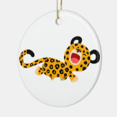 Cute Cartoon Facetious Leopard Ornament (Links)