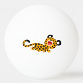 Cute Cartoon Facetious Leopard Ping Pong Ball (Achterkant)