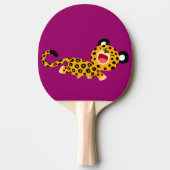 Cute Cartoon Facetious Leopard Ping Pong Paddle Tafeltennisbatje (Voorkant)