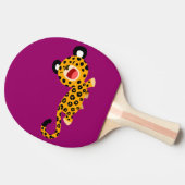 Cute Cartoon Facetious Leopard Ping Pong Paddle Tafeltennisbatje (Zijkant)