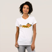 Cute Cartoon Facetious Leopard Women T-Shirt (Voorkant volledig)