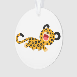 Cute Cartoon Facetious Lopard AcrylOrnament Ornament