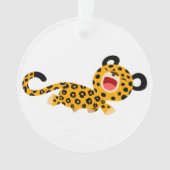 Cute Cartoon Facetious Lopard AcrylOrnament Ornament (voorkant)