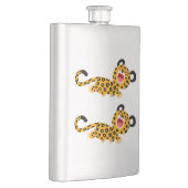Cute Cartoon Facetious Lopard Classic Flask Heupfles (Rechts)