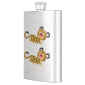 Cute Cartoon Facetious Lopard Classic Flask Heupfles (Links)
