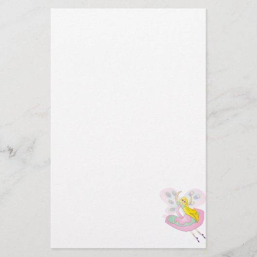 Cute Cartoon Fairy Briefpapier (Voorkant)