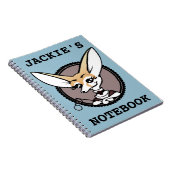 CUTE CARTOON FENNEC FOX GRAPHIC SPIRAL NOTEBOOK NOTITIEBOEK (Rechterzijde)