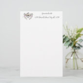 Cute Cartoon Ferret Face Briefpapier (Staand voorkant)