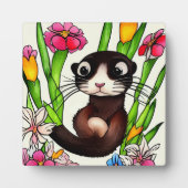 Cute Cartoon Ferret Fotoplaat (Voorkant)