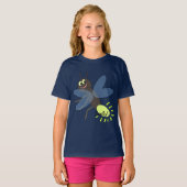 Cute Cartoon Firefly Kinderen T-Shirt (Voorkant volledig)