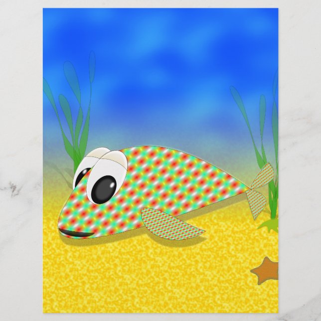 Cute Cartoon Fish (Voorkant)