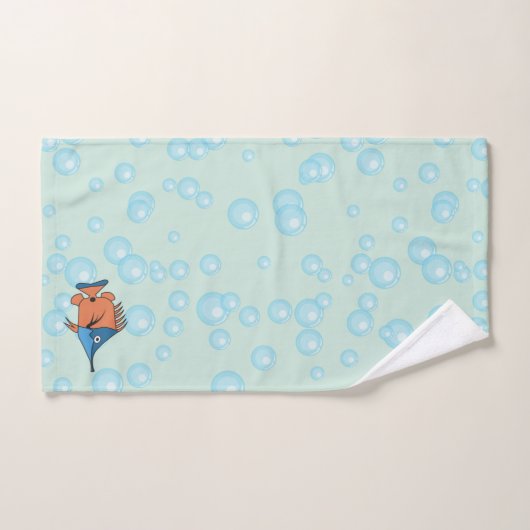 Cute Cartoon Fish Bad Handdoek (Handdoek)
