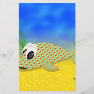 Cute Cartoon Fish Briefpapier