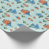 Cute Cartoon Fish Cadeaupapier (Hoek)