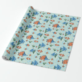 Cute Cartoon Fish Cadeaupapier