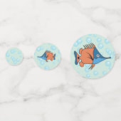 Cute Cartoon Fish Confetti (Achterkanten)
