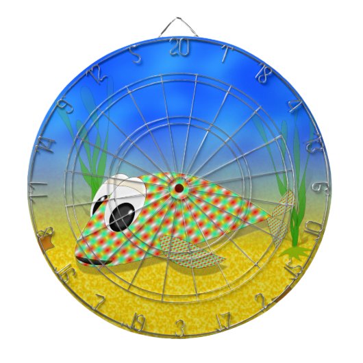 Cute Cartoon Fish Dartbord (Voorkant)