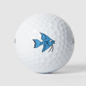 Cute Cartoon Fish Golfballen (Voorkant)