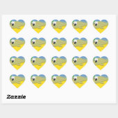 Cute Cartoon Fish Hart Sticker (Vel)