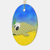 Cute Cartoon Fish Keramisch Ornament (Links)