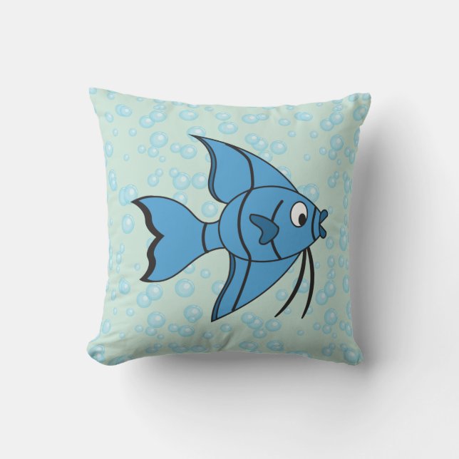 Cute Cartoon Fish Kussen (Voorkant)