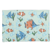 Cute Cartoon Fish Kussensloop (Voorkant-Rechts)