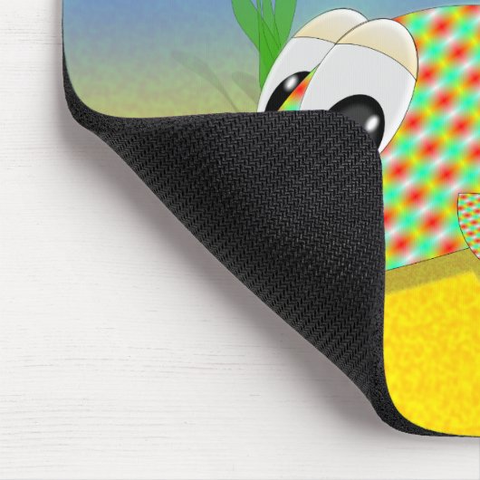 Cute Cartoon Fish Muismat (Hoek)