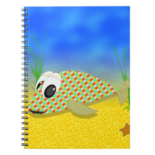 Cute Cartoon Fish Notitieboek (Voorkant)