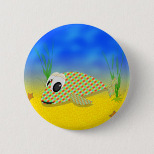Cute Cartoon Fish Ronde Button 5,7 Cm