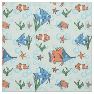 Cute Cartoon Fish Stof