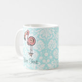 Cute Cartoon Flamingo Koffiemok (Voorkant links)