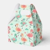 Cute Cartoon Flamingo Patroon Bedankdoosjes (Achterkant)