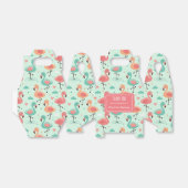 Cute Cartoon Flamingo Patroon Bedankdoosjes (Uitgevouwen)