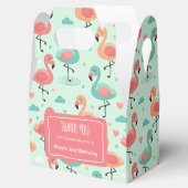 Cute Cartoon Flamingo Patroon Bedankdoosjes (Geopend)