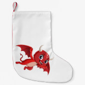 Cute cartoon flying devil kleine kerstsok (Voorkant)