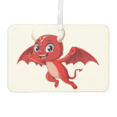 Cute cartoon flying devil luchtverfrisser (Achterkant)