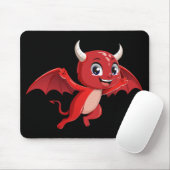 Cute cartoon flying devil muismat (Met muis)