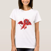 Cute cartoon flying devil t-shirt (Voorkant)