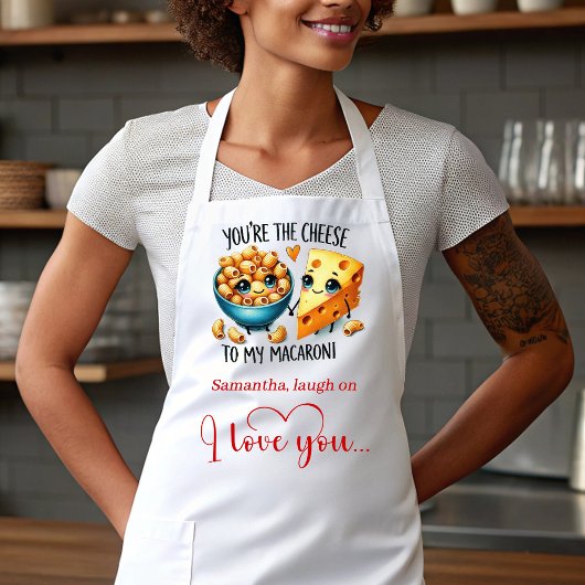 Cute Cartoon Food Custom I Love You Gift Apron Schort